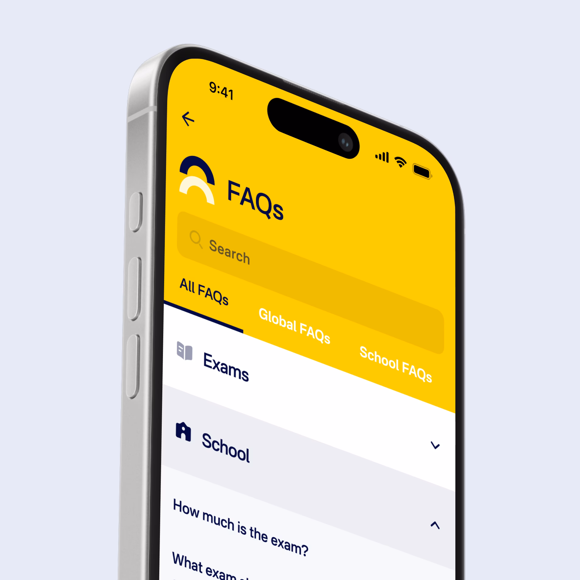 Bayswater searchable help centre with FAQ categories